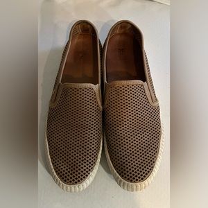 Frye Perforated Slip Ons “Ash” Size 8.5